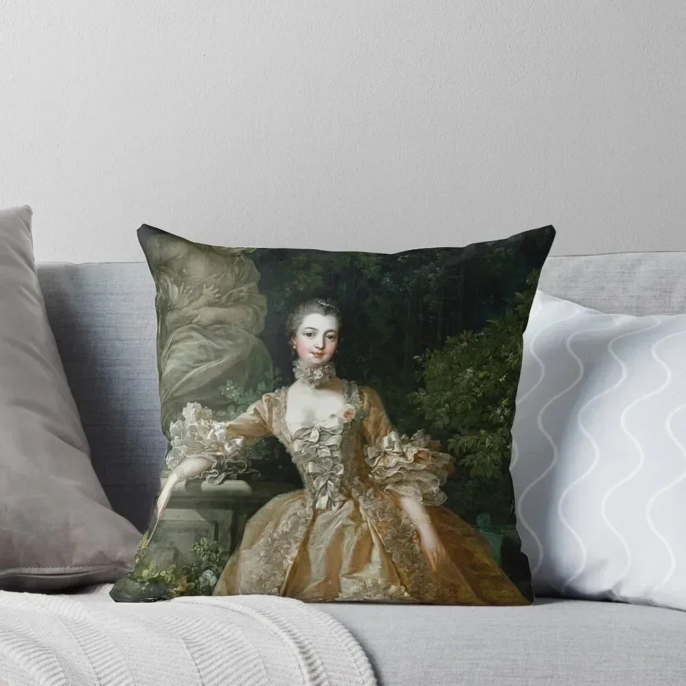 

Madame de Pompadour Francois Boucher- Madame de Pompadour, Rococo style icon Throw Pillow