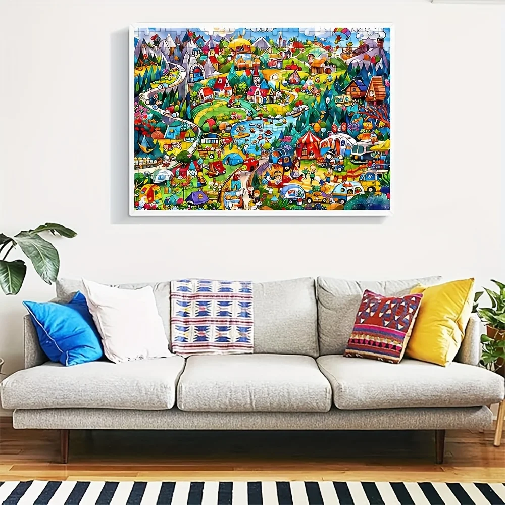 500/1000ピース 大人向けパズル、高品質でリラックスできるファミリーゲーム、誕生日、クリスマス、ハロウィン、ギフトに最適、ベストチョイス