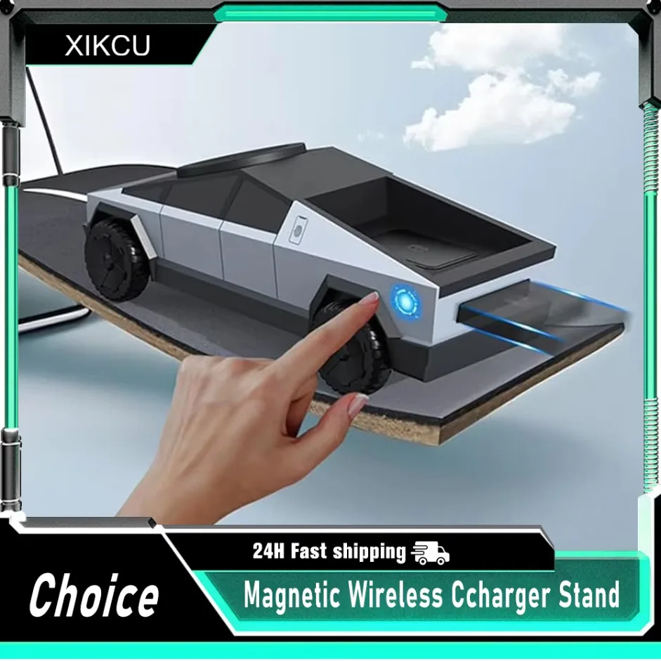 

Быстрое магнитное беспроводное зарядное устройство 3 в 1, автомобильная подставка для телефона для Magsafe iPhone 16 15 14 13 12 Apple Watch 10 ~ 2 SE AirPods Pro