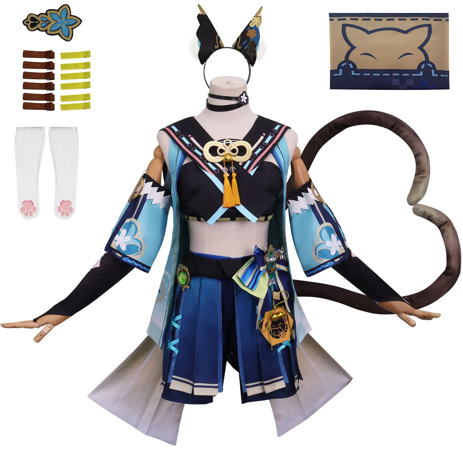 

Genshin Impact Inagita Qi Liangliang Cosplay Costume New Role Grass Shooter Two-dimensional Animation Game COS Costume Woman