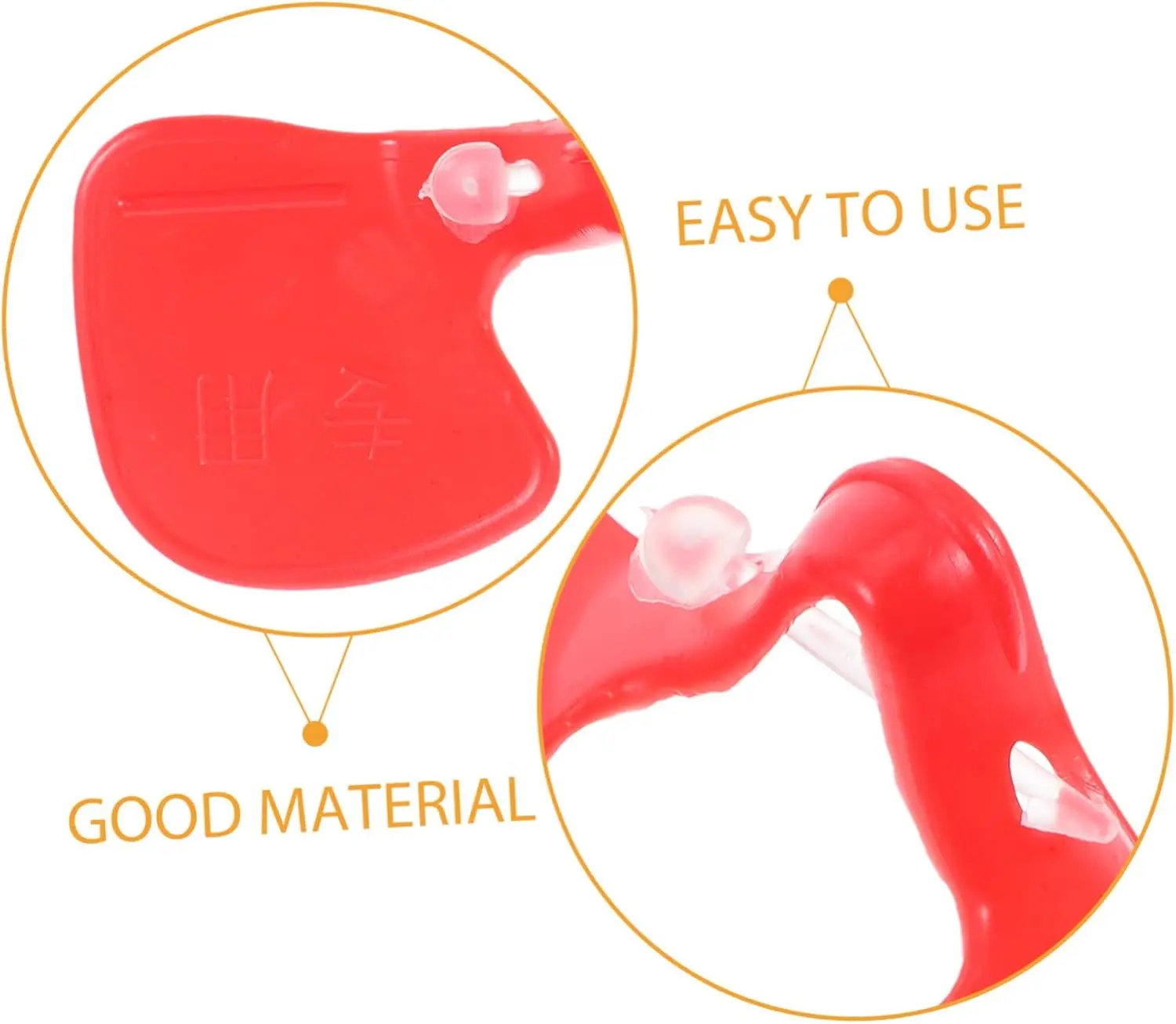 20/50/100PCS Red Anti-pecking Chicken Glasses Plastic Pheasant Goggles Glasses with Bolt Protect Eyes Poultry Farming Equipment