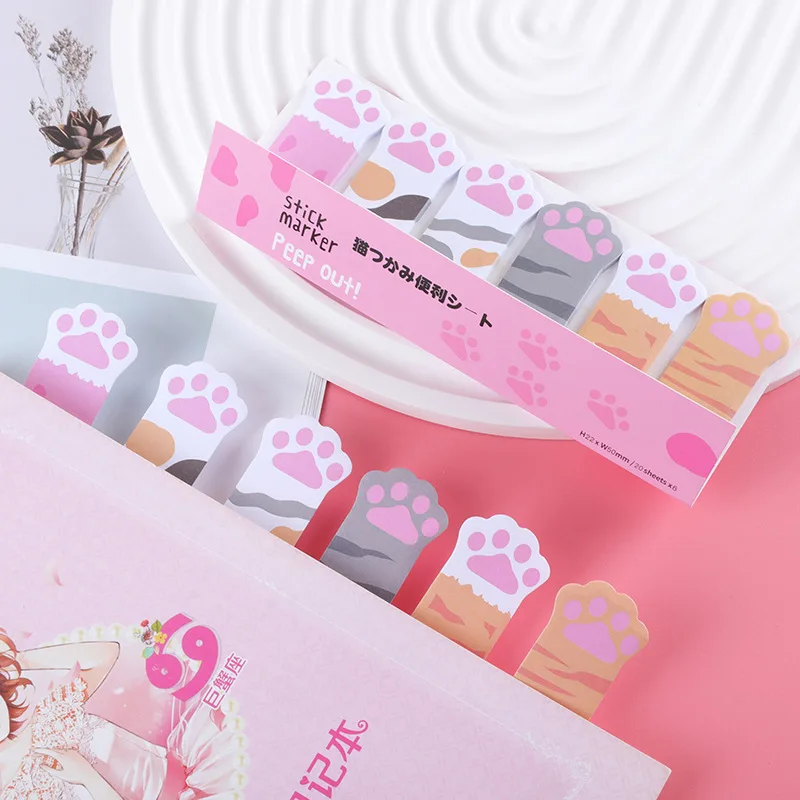 36 pcs/lot Creative Cat Paw Memo Pad Note Cute N Times Stationery Label Notepad Post Office School Supplies