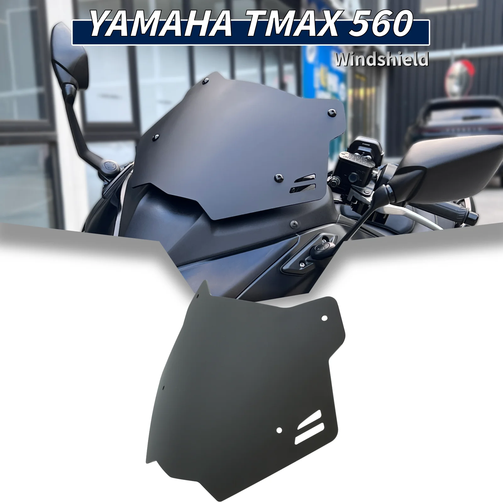 

Fit Accesorios Yamaha Tmax 560 2023 Motorcycle Windshield Windscreen Visor Fit For T-MAX 560 TECH MAX 2022 2023 2024 2025 2026