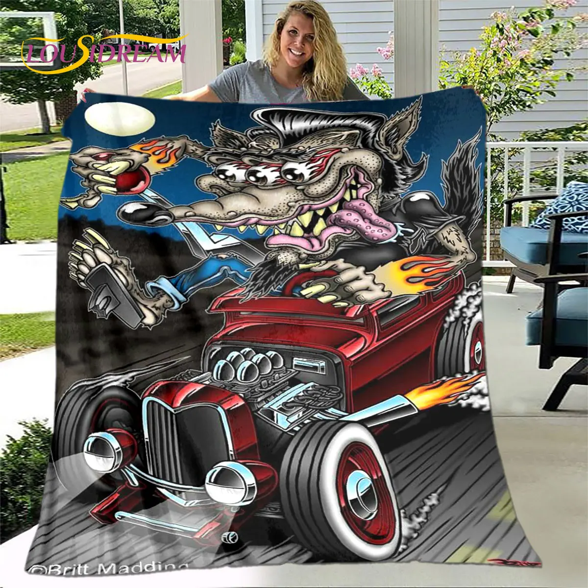 مضحك الفئران Fink الكرتون لينة أفخم بطانية ، الفانيلا بطانية رمي بطانية لغرفة المعيشة غرفة نوم السرير أريكة غطاء نزهة Bettdecke