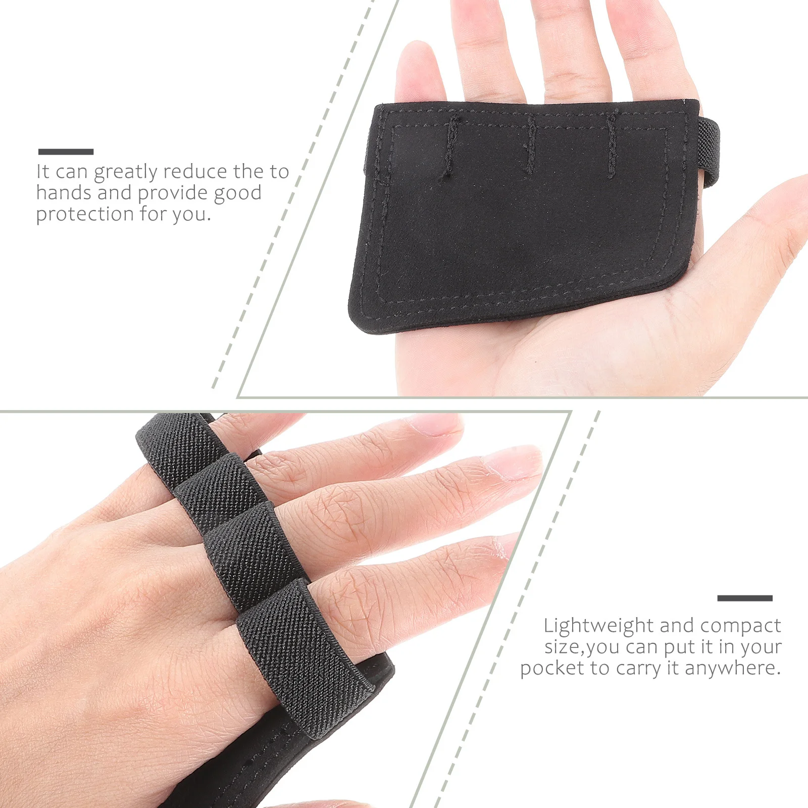 

Half-Finger Fitness Hand Guard Gloves Anti-Slip Finger Protector Lightweight Compact Training Equipment for Gym Exercise