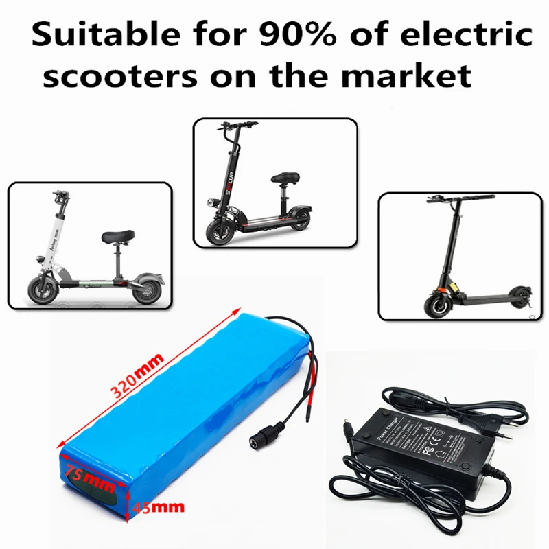 E-Bike 36V 10Ah For Panasonic 18650B 3400mAh 250W -500W  37V Lithium Battery Pack Electric Car Bicycle Motor Scooter