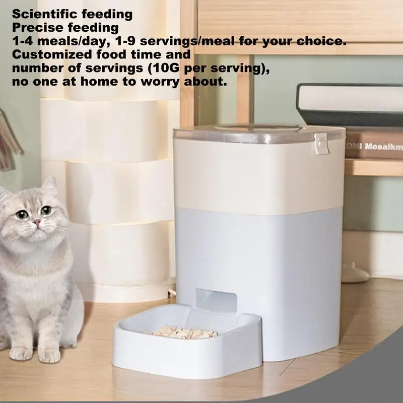 1pcs Automatic Cat Dog Food Dispenser Smart Pets Feeder Large Capacity 3l Timed Auto Meals For Cat Dog Dry Food Accessories