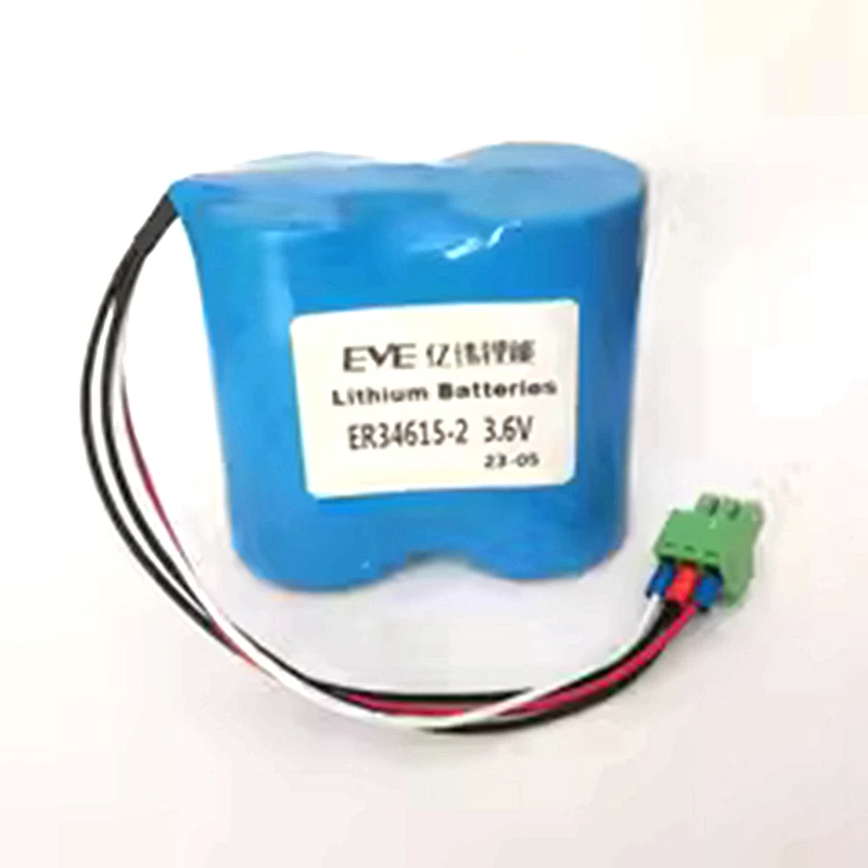 ER34615-2 3.6V ER34615 Electromagnetic Water Meter Non-rechargeable Lithium Battery Pack