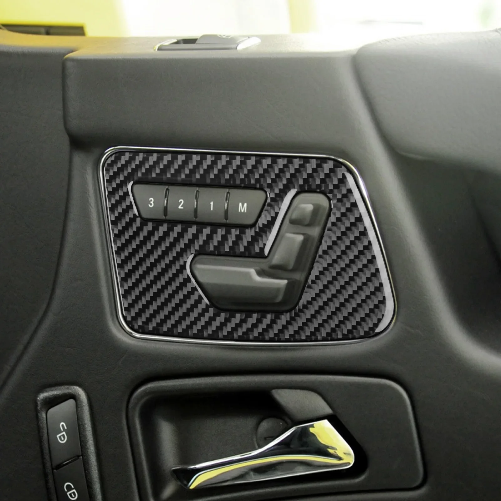 Carbon Fiber Seat Adjustment Decorative Car Accessories Cover Sticker Interior Trim For Mercedes Benz G Class W463 2013-2018