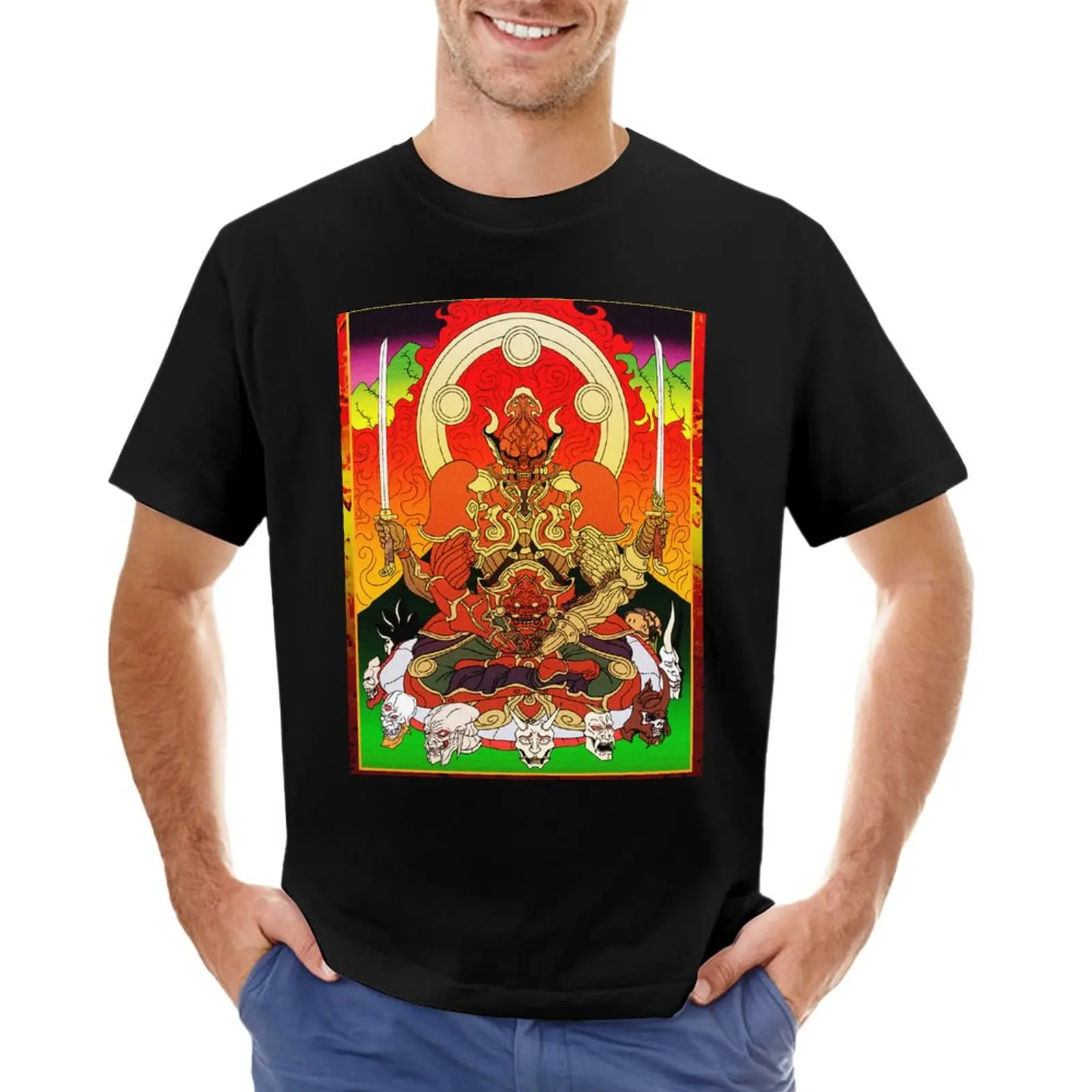 Yoshimitsu, Tekken and Soul Calibur, Buddhism Art Style T-Shirt boys animal print shirt sublime t shirt T-shirts for men cotton