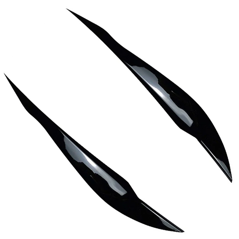 

2Pcs Gloss Black Headlight Eyebrow Eyelid Cover For BMW 3 Series F30 F31 2012-2018 Car Accessories