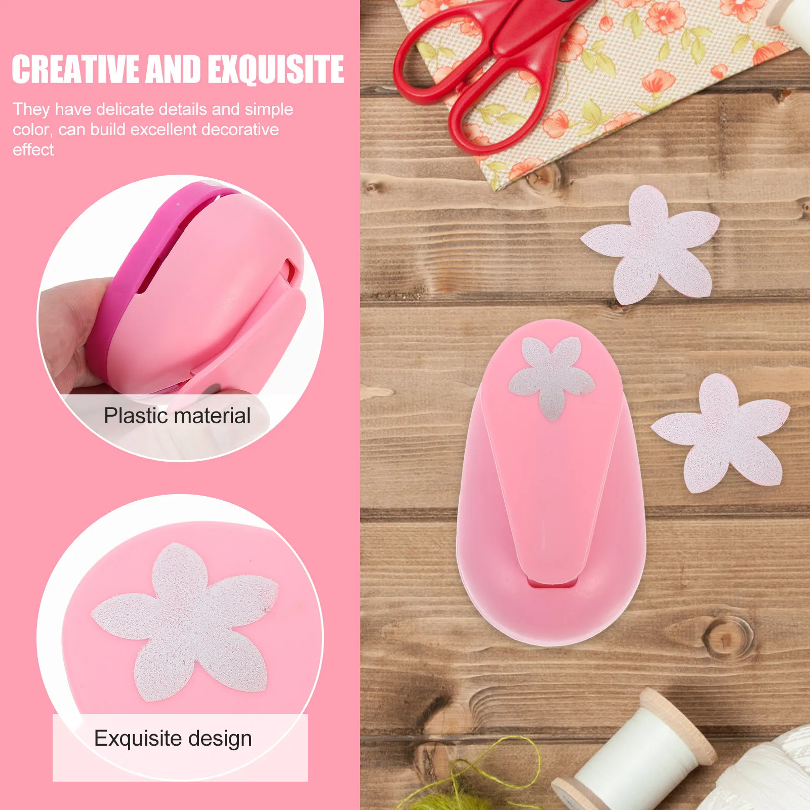 Handmade Hole Punch DIY Punching Tool for Scrapbook Paper Punch Card Making DIY Crafts Puncher Lovely Shape Puncher Art Design