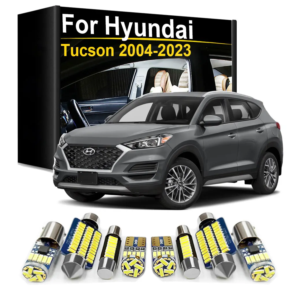 ערכת תאורת LED פנימית ליונדאי טוסון JM LM TL NX4 2004 2005- 2014 2015 2016 2017 2018 2019 2020 2021 2022 2023 2024 Canbus