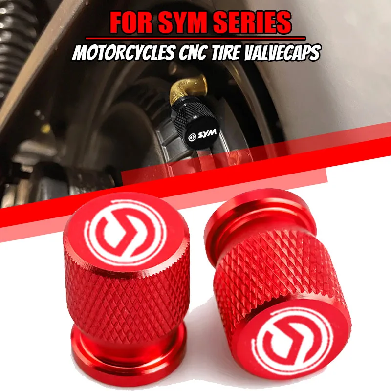 Logo SYM Wheel Tire Valve caps cover For SYM JOYMAX Z 125/250/300 MAXSYM 400i 600i TL500 CRUiSYM 300 GTS 300i T2 T3 Joyride 200