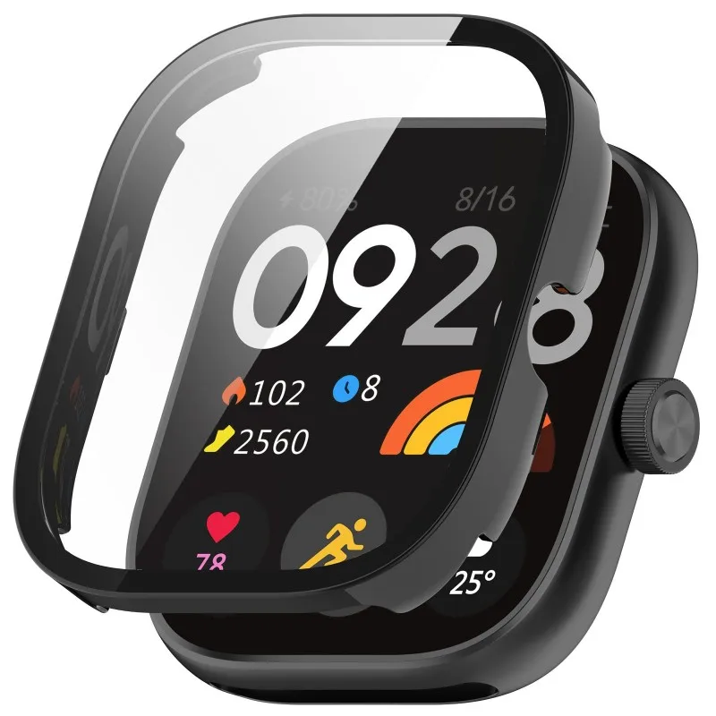 Tempered Glass Case For Redmi Watch 5 4 eSIM Smart Watch Strap Bumper Screen Protector Cover Film For Xiaomi Accessories Watch5