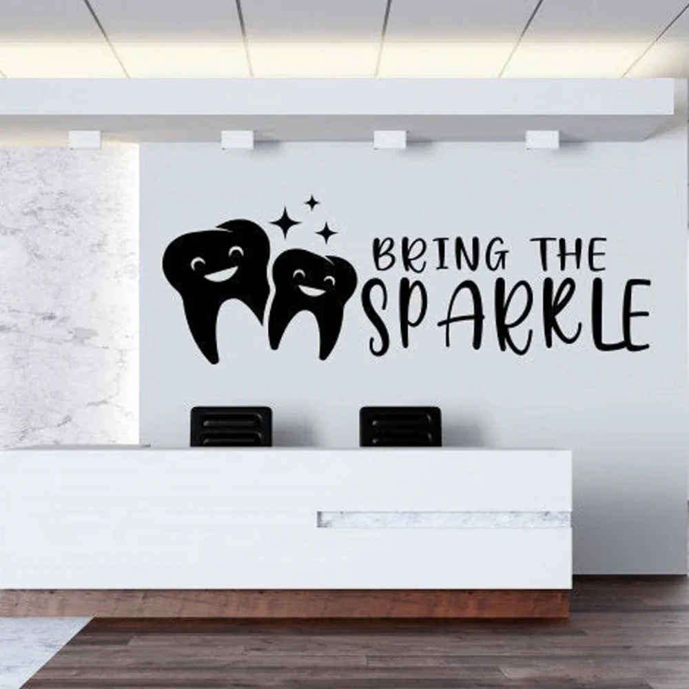 Dental Clinic Wall Decal Tooth Decal Teeth Oral Wall Sticker Tooth Care Decal Dental Care Wall Decor Mural Vinyl Art Decals A685