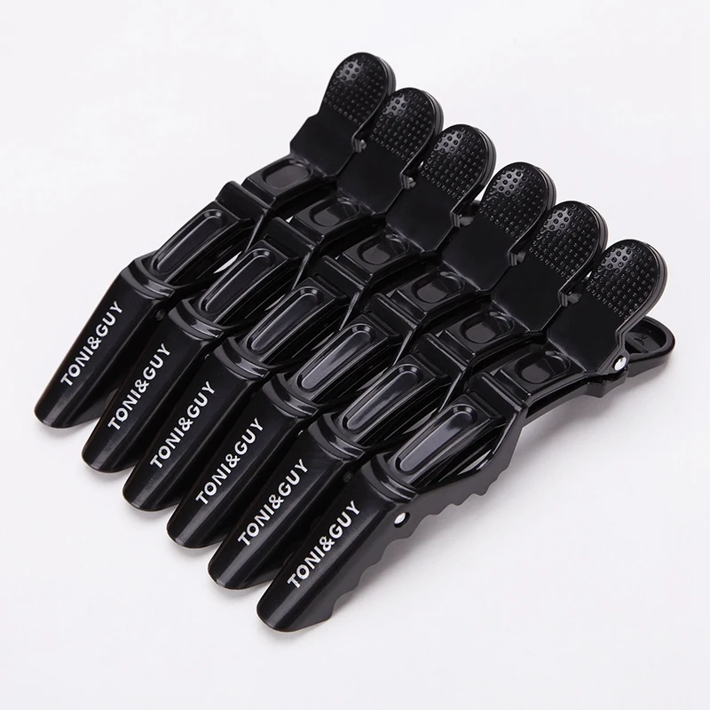 

6pcs/lot Plastic Hairpin Hair Clips Hairdressing Clamps Claw Section Alligator Clips Barber For Salon Styling Hair Accessories