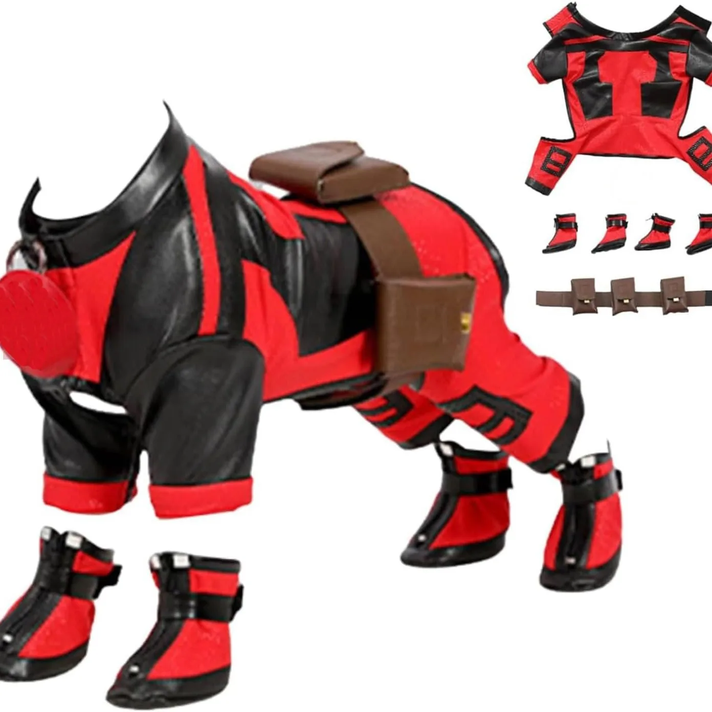 Custom Funny Pet Deluxe Costume For Dogs Cats Halloween Costume Puppy Party Cosplay Clothes For Small Medium Large Dress Up Dog