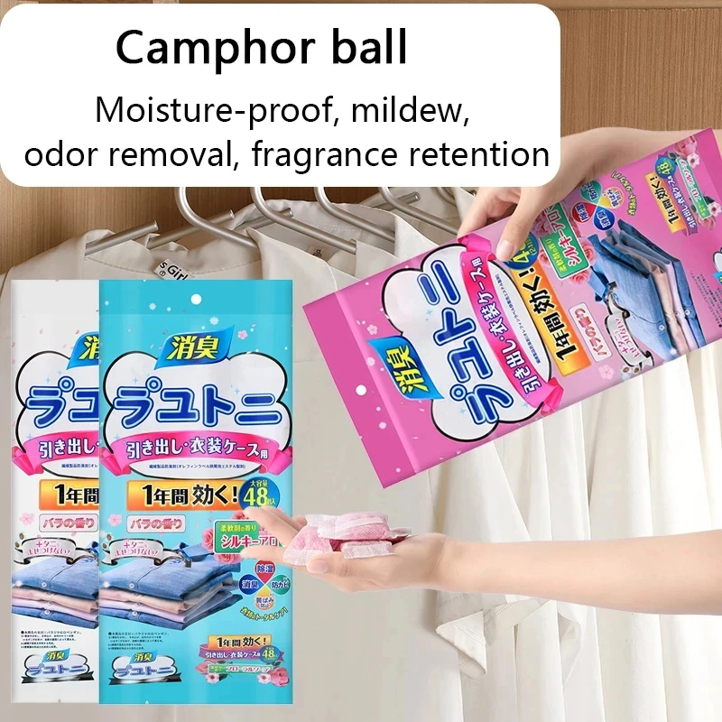 Shoe Fresheners Moth Balls Deodorizers Camphor Balls Purifiers Clothing Anti-humidity Anti-mites For Wardrobes Cabinet Kitchen