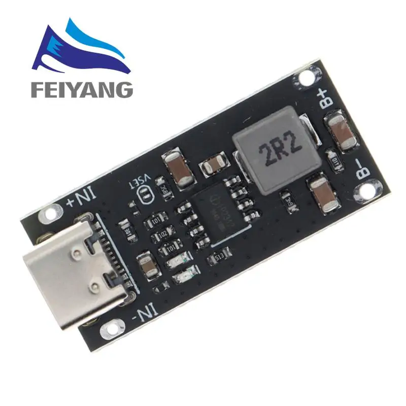 TP5100 Type-C USB Input High Current 1-3A Polymer Ternary Lithium Battery Quick Fast Charging Board IP2312 CC/CV Mode 5V To 4.2V