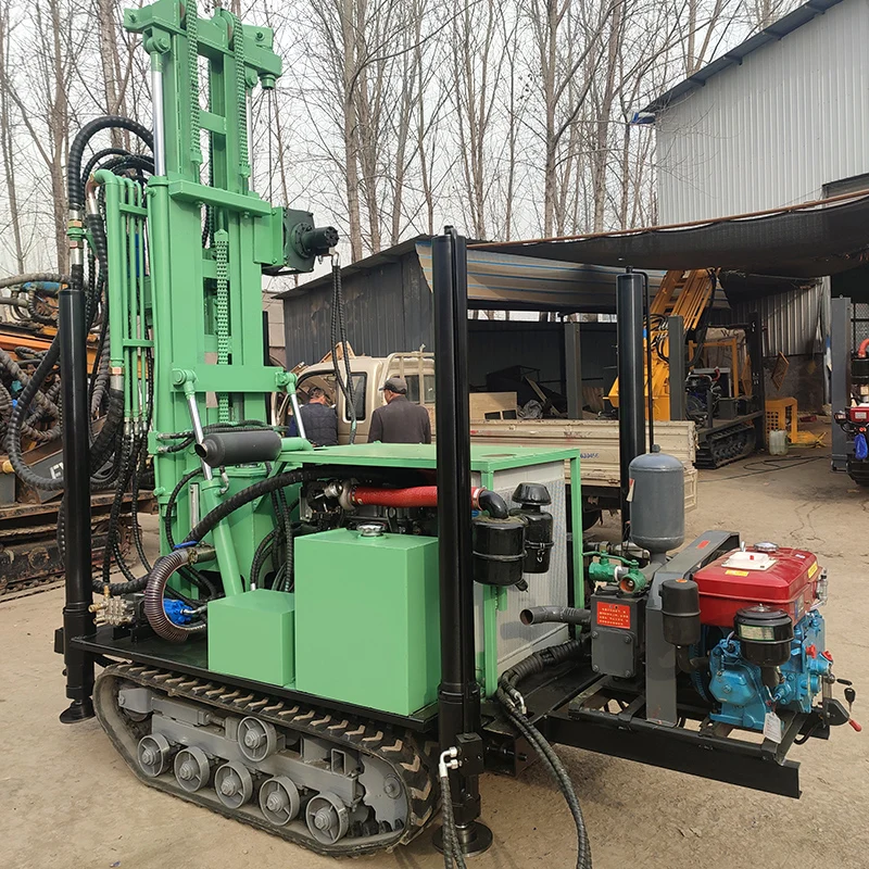 

Customized crawler deep water well drill rig, the precision drilling machine offers 160m capacity, fuel-saving engine
