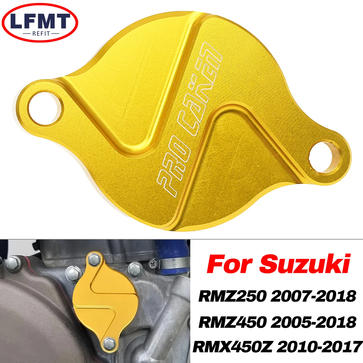 

Motorcycle CNC Oil Filter Cover For Suzuki RMZ 250 450 RMX 450Z RMZ250 RMZ450 RMX450Z RMZ 250 450 450Z Motocross Parts 2005-2019