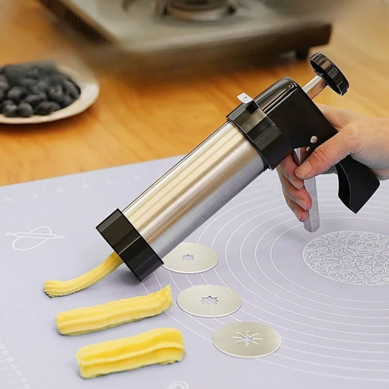 Máquina para hacer churros españoles para uso doméstico, máquina de pastelería latina de estilo occidental, máquina para hacer churros para uso doméstico, máquina Gisigou