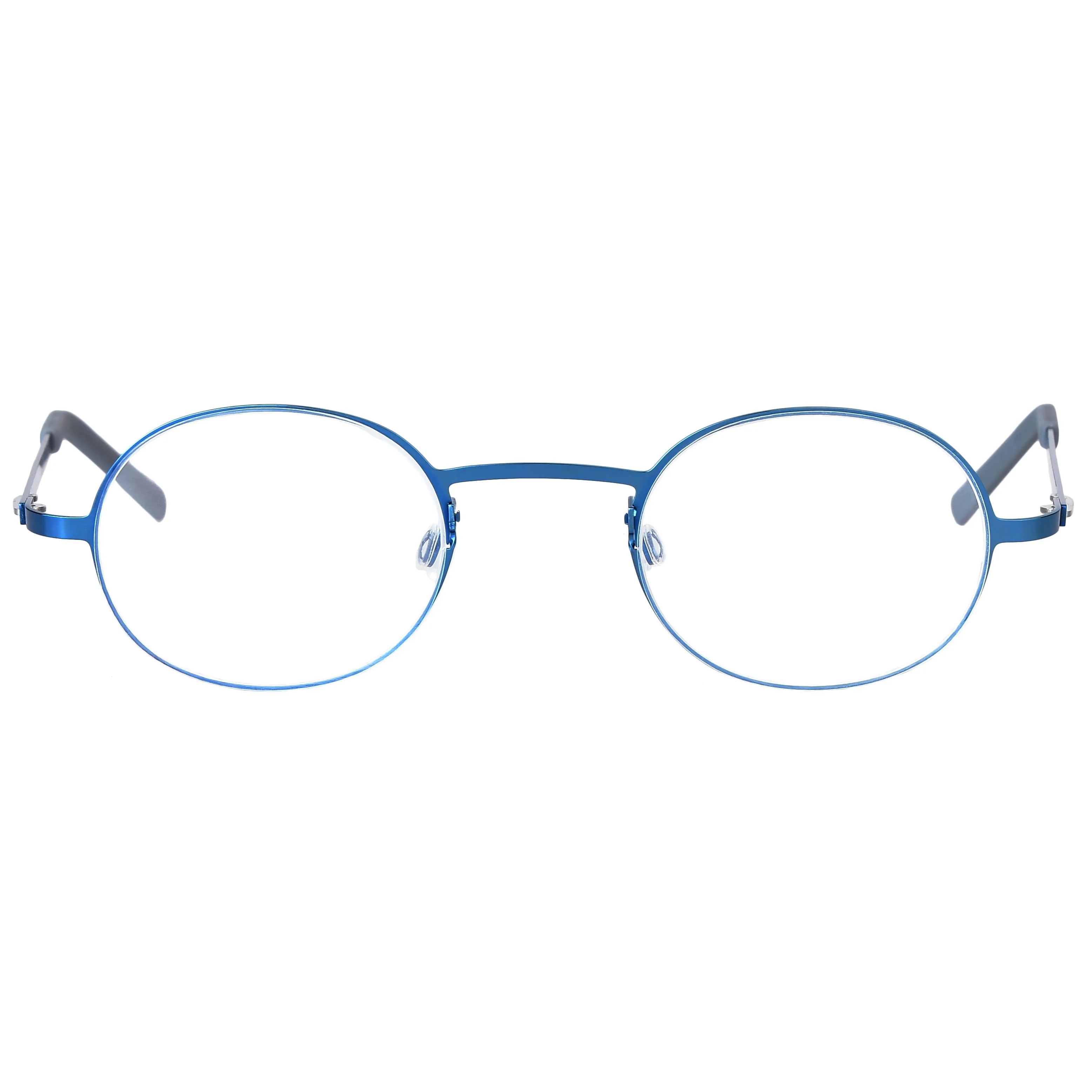 Denmark Latest Design Men Eyeglasses Frame Screwless Ultralight Titanium Small Round Glasses Frame Elastic Leg Spectacle Eyewear