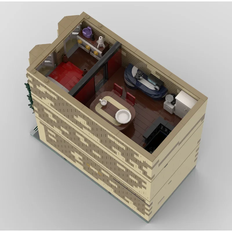 Moc Bausteine San Fransisco Haus Modell Technologie Ziegel City Street View Modell DIY Montage Urlaub Bau Spielzeug