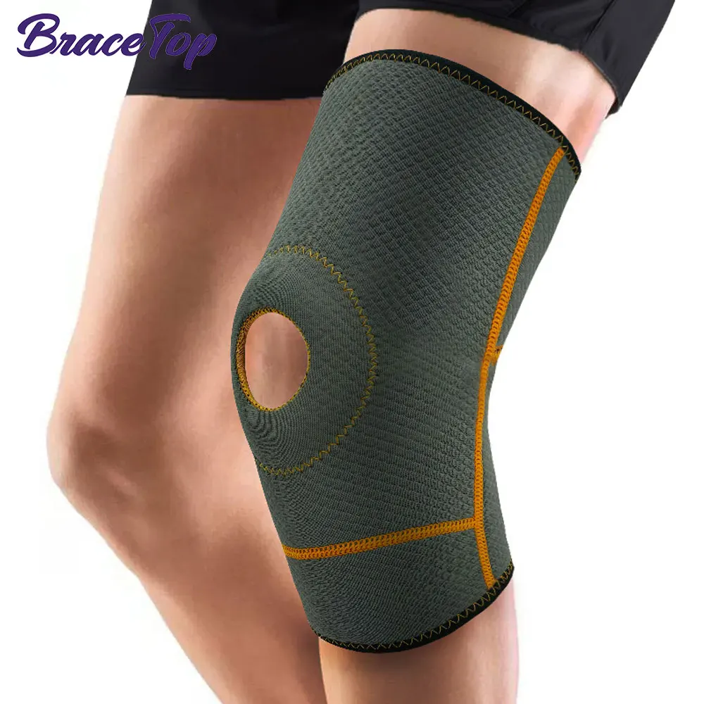 1 Pcs Knee Brace with Patella Gel Pad for Men and Women, Knee Compression Sleeve for Any Sports, Meniscus Tear, Arthritis, ACL