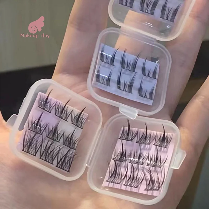 10Pcs Portable False Eyelashes Box Travel Eyelash Holders False  Container Storage Organizer Professional Makeup Lash Supplies