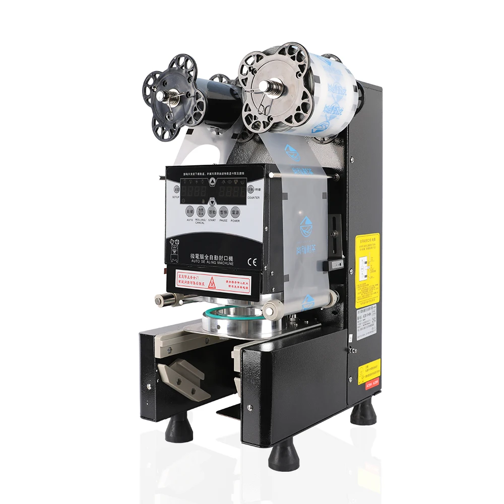 

Commercial Bar Portable Automatic Juice Coffee Cup Sealing Machine High Speed Bubble Sealing Film Cup Sealing Machine