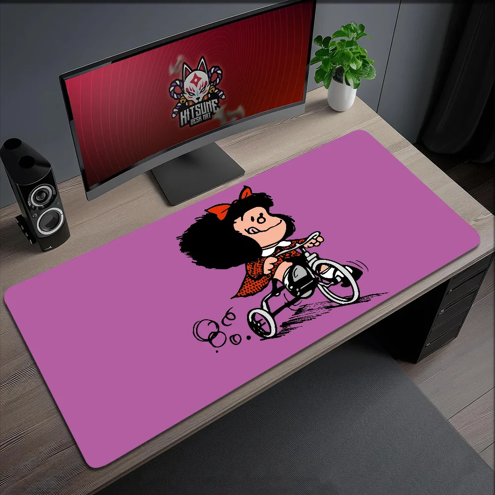 Mouse Pad Funny M-Mafalda MousePad Non-slip Lockedge Office Student Comic Gaming Thickened Large Writing Pad Cushion