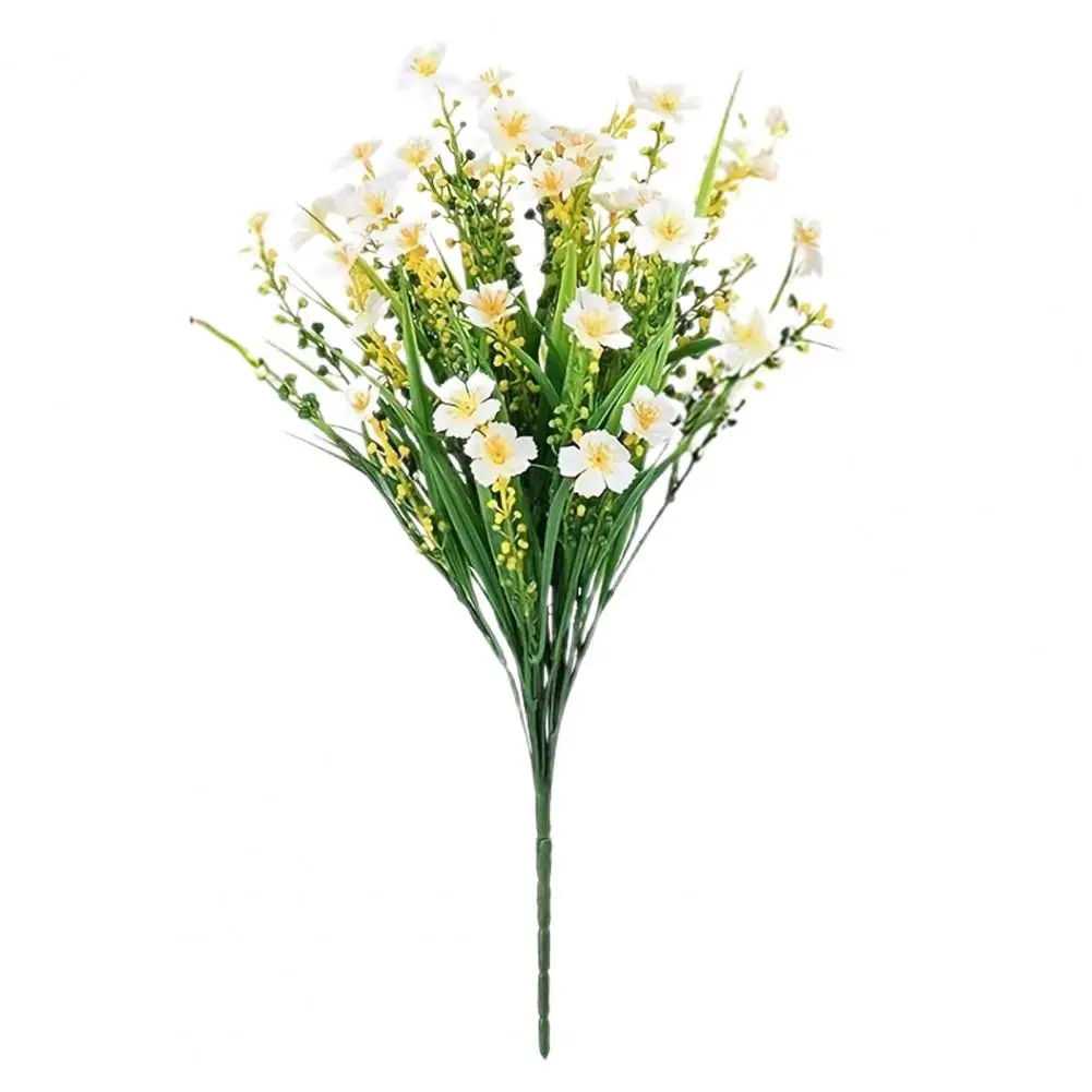 

Vibrant Simulated Flower Bouquets Faux Plants Uv-resistant Artificial Flowers Bundle for Home Garden Decor Non-fading for Vase