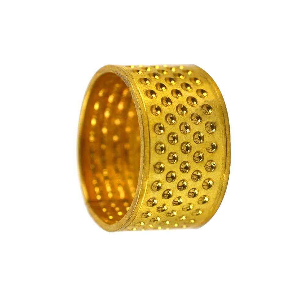 20Pcs Golden Thimble Sewing Finger Protector Adjustable Ring for Canvas DIY Craft Tools Thimble Sewing