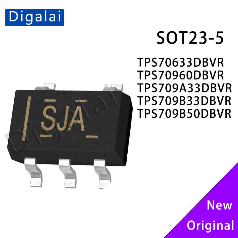 

5PCS TPS70633DBVR TPS70960 TPS709A33 TPS709B33 TPS709B50 SOT23-5 LDO Linear Regulator Chips 100% New Original