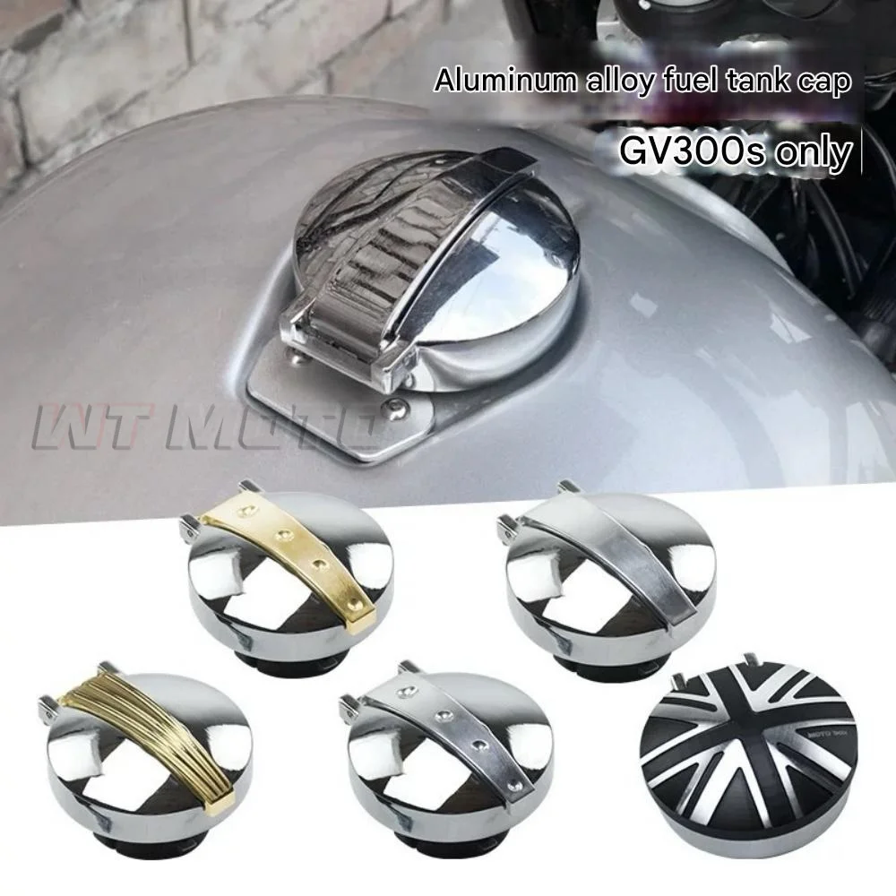 Fit For HYOSUNG GV300S Brass Strap Fuel Tank Cap Lockable Aluminum Gas Tank Cover