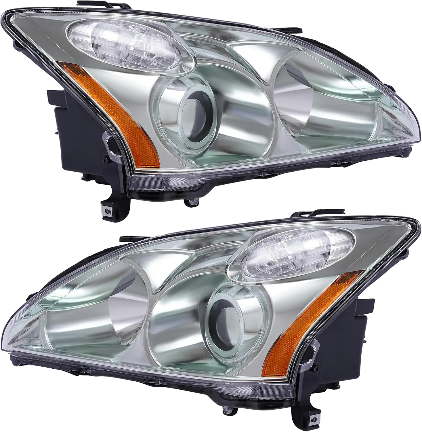 

Headlights Headlamps For Lexus RX330 RX350 RX400h 2004-2009,Left+Right Side HID Headlight Chrome Headlamp Assembly W/o AFS,Perfe