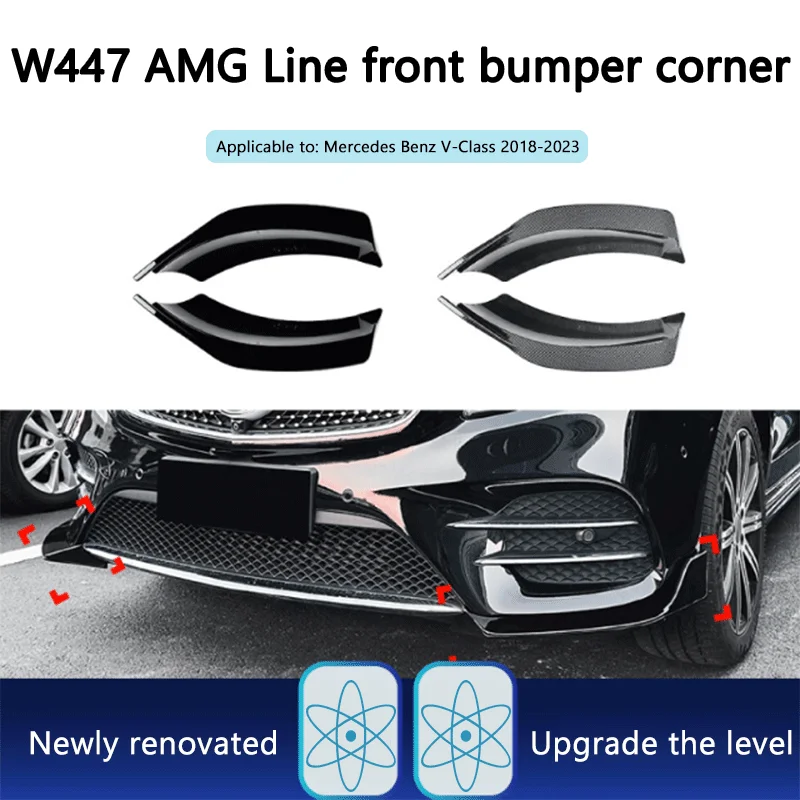 

Suitable for Mercedes Benz V-Class W447 2018-2023 AMG front bumper corner, front bumper corner, front lip corner modification