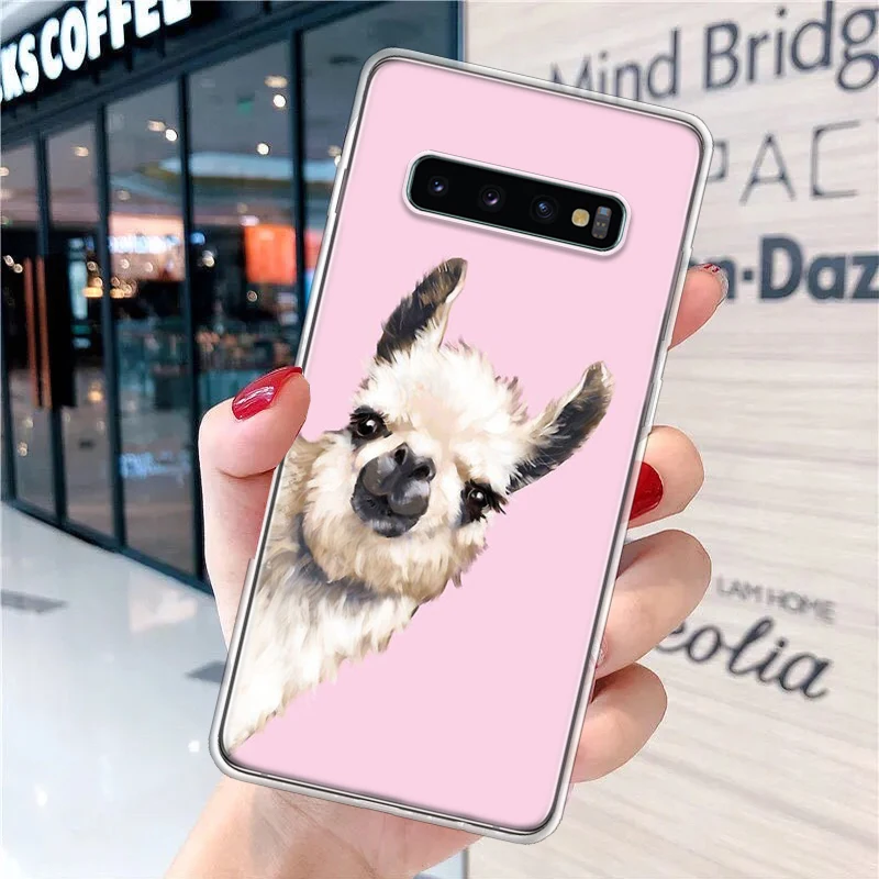 Lama Llama Alpacas Soft Phone Case for Samsung Galaxy S24 S23 S22 S21 Ultra S20 FE S10 Plus S10E S9 S8 + Fundas Cover Capa