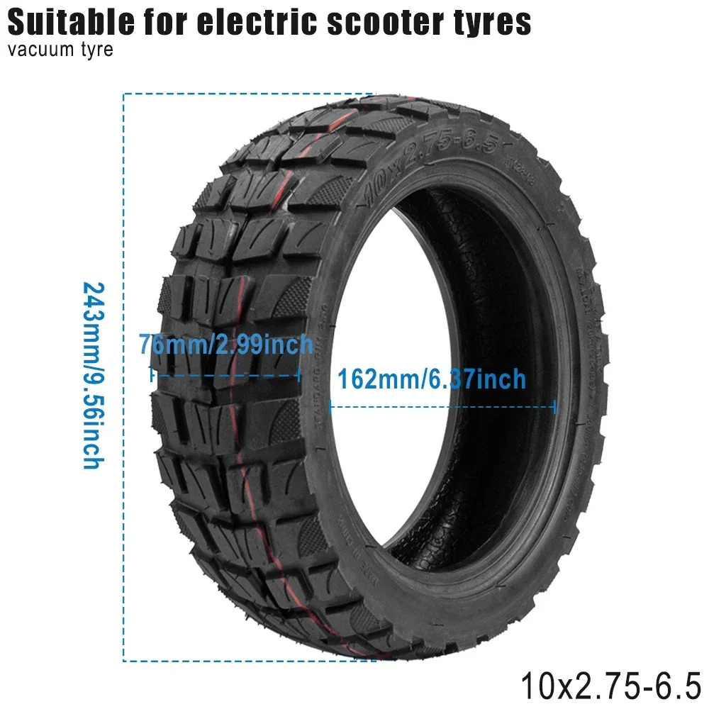 10 Zoll Tubeless Reifen Für E-Scooter - Offroad, Kompatibel Mit Speedway 5, Dualtron 3, Ninebot MAX G30