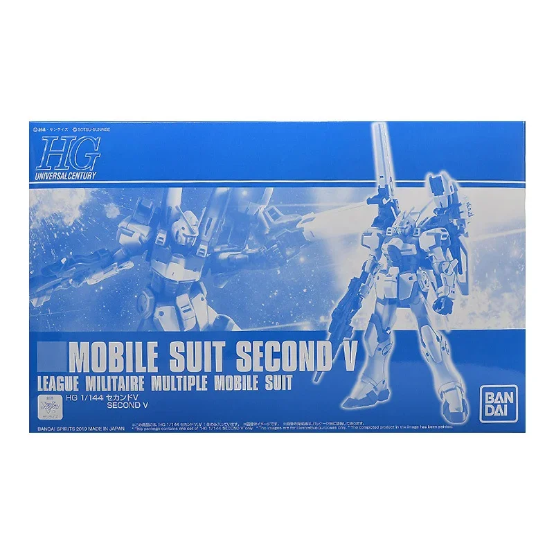 Bandai Gundam Model Kit Anime Figure PB HGUC 1/144 2nd V Second V Genuine Gunpla Model Anime Action Figure Toys for Children