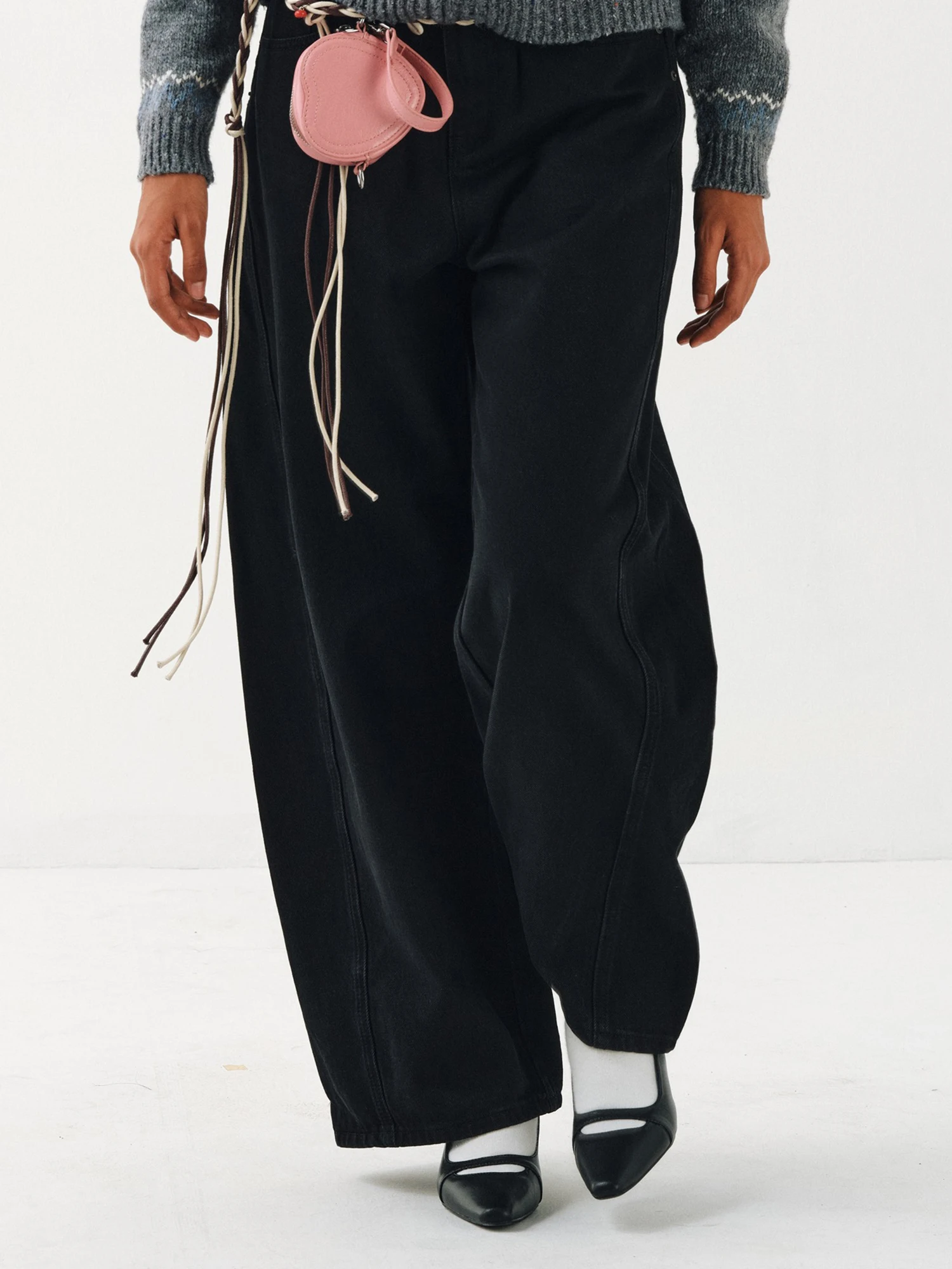 

Винтажные прямые джинсы TAYCO из хлопка с высокой талией, свободные, широкие, в пол, женские, ретро, из прочной ткани