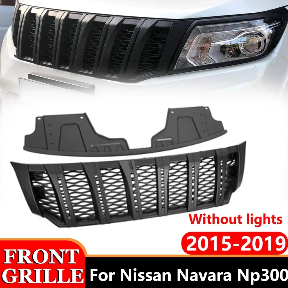 

4X4 Front Bumper Grill Off-Road Grille Suitable for Nissan Navara NP300 2015 2016 2017 2018 2019 Car Front Grille Accessories