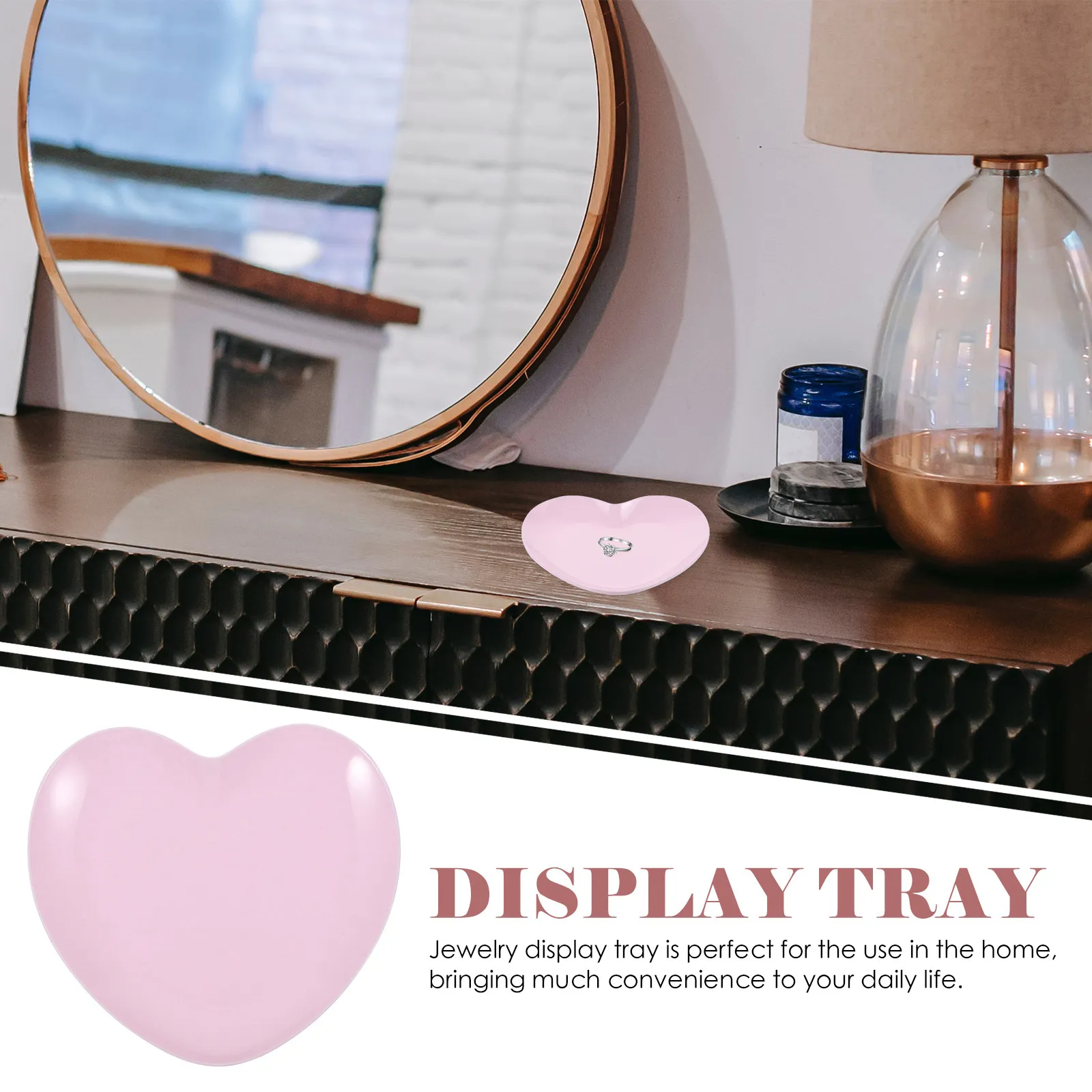 

Подставка для украшений в форме сердца из нержавеющей стали, металлическая тарелка для драгоценностей, настольный органайзер для мелочей и ключей, декор для туалетного столика