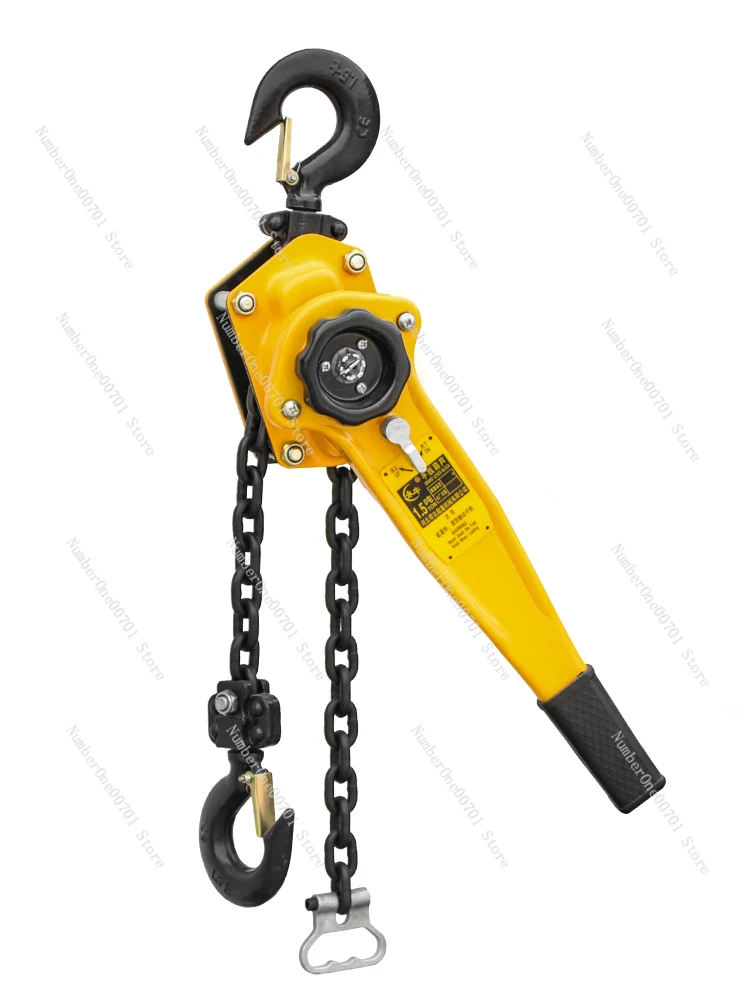 Hand Lever Hoist Hand Pull Wire Turnbuckle 0.75 T1/2/3 Tons Manual Chain Hand Crank Traction  Castanets Portable Crane