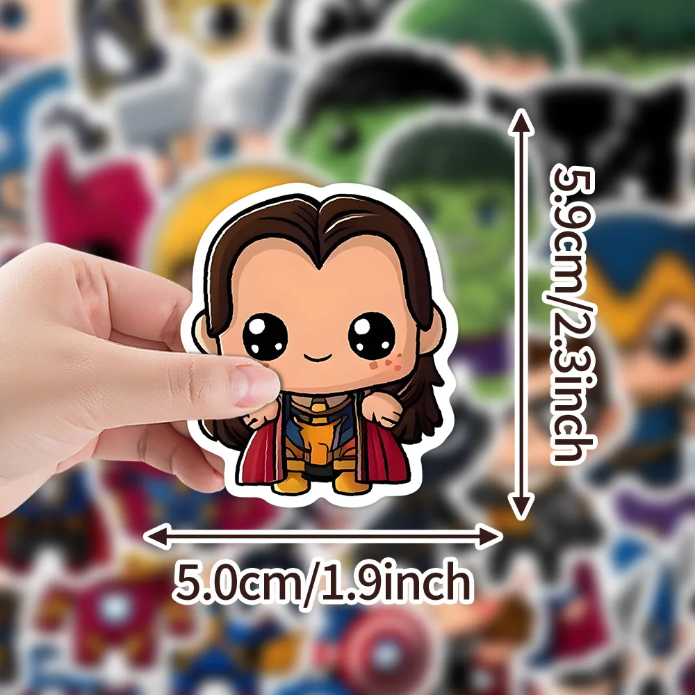 

10/30/50PCS The Avengers Cartoon Cute Marvel Stickers Toys Funny Graffiti Gifts DIY Motorcycle Phone Laptop Bike Car Decoration