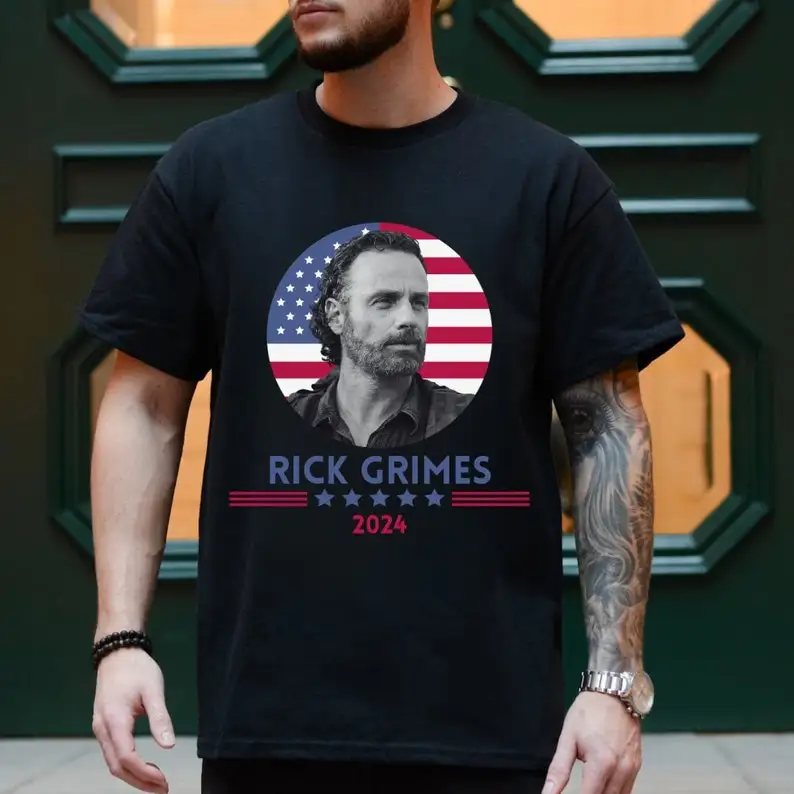 Rick Grimes For President 2024 | The Walking Dead Shirt | Funny Rick Grimes T-Shirt | TWD Meme Shirt