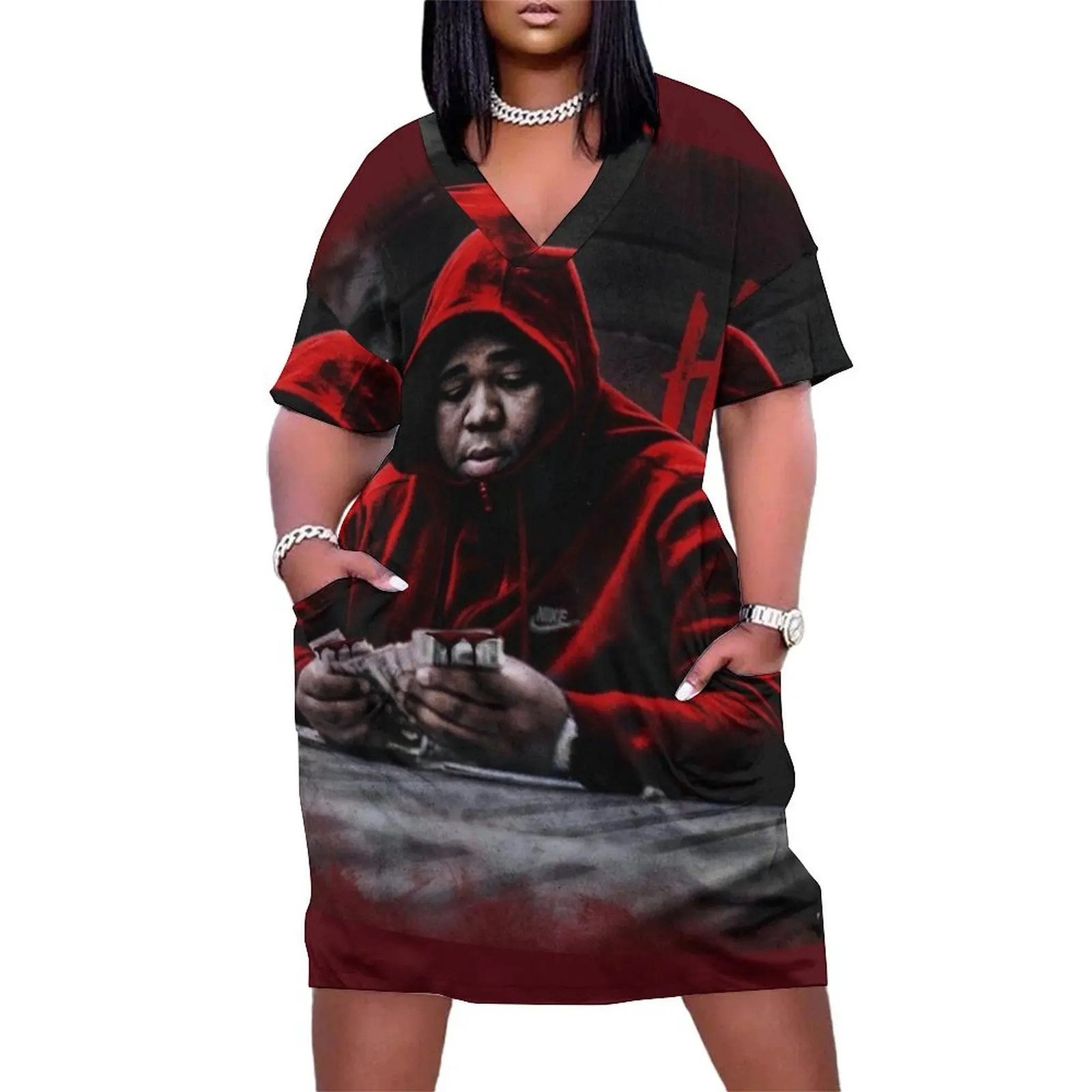 

rod wave Loose Pocket Dress dresses for womens birthday dress for women luxury 2025 purple dress