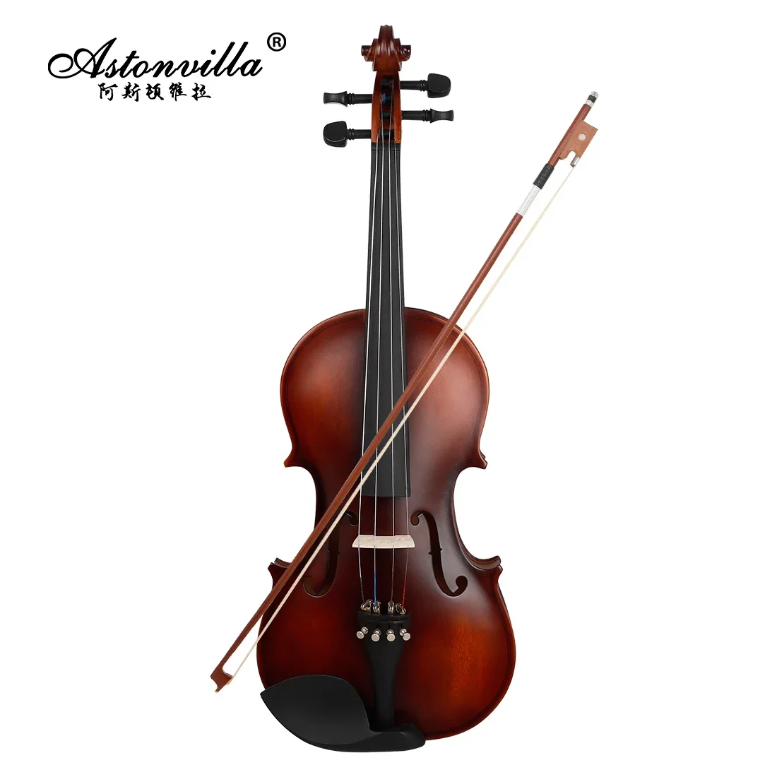 Violín Astonvilla 4/4 3/4, Panel de tilo, juego de Violín con estuche, accesorios, instrumento de cuerda profesional, violín para actuaciones